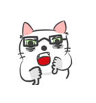 The black glasses family(Cat-I love you)（個別スタンプ：8）
