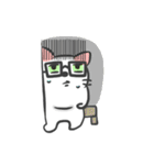 The black glasses family(Cat-I love you)（個別スタンプ：14）