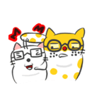 The black glasses family(Cat-I love you)（個別スタンプ：17）