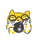 The black glasses family(Cat-I love you)（個別スタンプ：21）