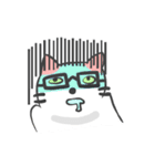 The black glasses family(Cat-I love you)（個別スタンプ：30）