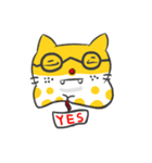 The black glasses family(Cat-I love you)（個別スタンプ：31）
