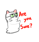 The black glasses family(Cat-I love you)（個別スタンプ：34）