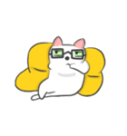 The black glasses family(Cat-I love you)（個別スタンプ：36）