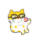 The black glasses family(Cat-I love you)（個別スタンプ：37）
