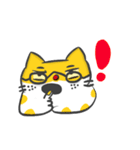 The black glasses family(Cat-I love you)（個別スタンプ：39）