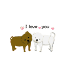 lt is an illustration by a figure dog（個別スタンプ：36）