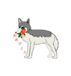lt is an illustration by a figure dog（個別スタンプ：39）