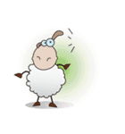 Very Funny and Fluffy-white Sheep（個別スタンプ：5）