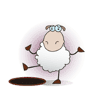 Very Funny and Fluffy-white Sheep（個別スタンプ：11）