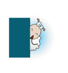 Very Funny and Fluffy-white Sheep（個別スタンプ：17）
