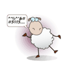 Very Funny and Fluffy-white Sheep（個別スタンプ：19）