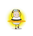 Very Funny and Fluffy-white Sheep（個別スタンプ：21）