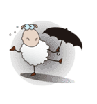 Very Funny and Fluffy-white Sheep（個別スタンプ：24）