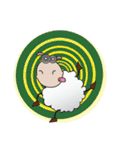 Very Funny and Fluffy-white Sheep（個別スタンプ：28）