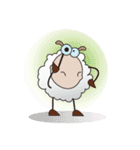 Very Funny and Fluffy-white Sheep（個別スタンプ：32）