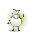 Very Funny and Fluffy-white Sheep（個別スタンプ：36）