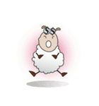 Very Funny and Fluffy-white Sheep（個別スタンプ：37）