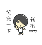 Hi,I am John.I am a lovely boy.（個別スタンプ：2）