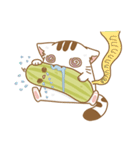 Cat Corgi Cucumber (Thai)（個別スタンプ：25）