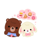 Couple Bear and Rabbit（個別スタンプ：32）