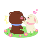 Couple Bear and Rabbit（個別スタンプ：34）