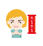 Blond little girl（個別スタンプ：13）