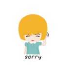 Blond little girl（個別スタンプ：27）