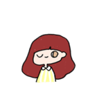 Red hair girls（個別スタンプ：23）