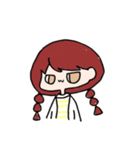 Red hair girls（個別スタンプ：34）