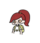 Red hair girls（個別スタンプ：38）