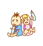 BABY gril and boy（個別スタンプ：32）