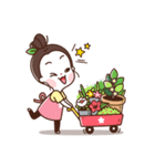 flower shop girl（個別スタンプ：38）