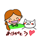 猫と女の子の日常（個別スタンプ：5）