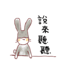 ha ha rabbit and cat（個別スタンプ：1）