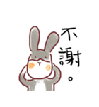 ha ha rabbit and cat（個別スタンプ：32）