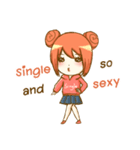 Happy Single Girl (ENG Ver.)（個別スタンプ：6）