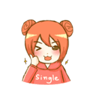 Happy Single Girl (ENG Ver.)（個別スタンプ：31）