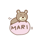 まりちゃんクマ cute bear for Mari（個別スタンプ：30）