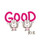 りえちゃんうさぎ rabbit for Riechan（個別スタンプ：24）