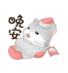 Hamsters sock (DA BAO DAI)（個別スタンプ：28）