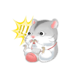 Hamsters sock (DA BAO DAI)（個別スタンプ：30）