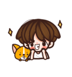 Boonchoo and his cutie corgi（個別スタンプ：2）