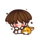 Boonchoo and his cutie corgi（個別スタンプ：15）