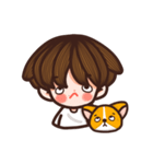 Boonchoo and his cutie corgi（個別スタンプ：22）