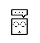 TWN Glasses face boy（個別スタンプ：1）