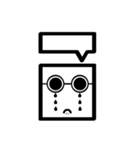 TWN Glasses face boy（個別スタンプ：13）