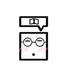 TWN Glasses face boy（個別スタンプ：22）