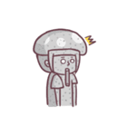 Mushroom girl with her dog（個別スタンプ：20）