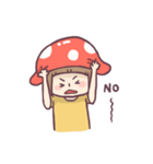 Mushroom girl with her dog（個別スタンプ：25）